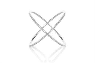 Sterling Silver X Ring