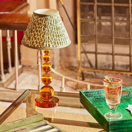Tiny aurora cordless table lamp in amber