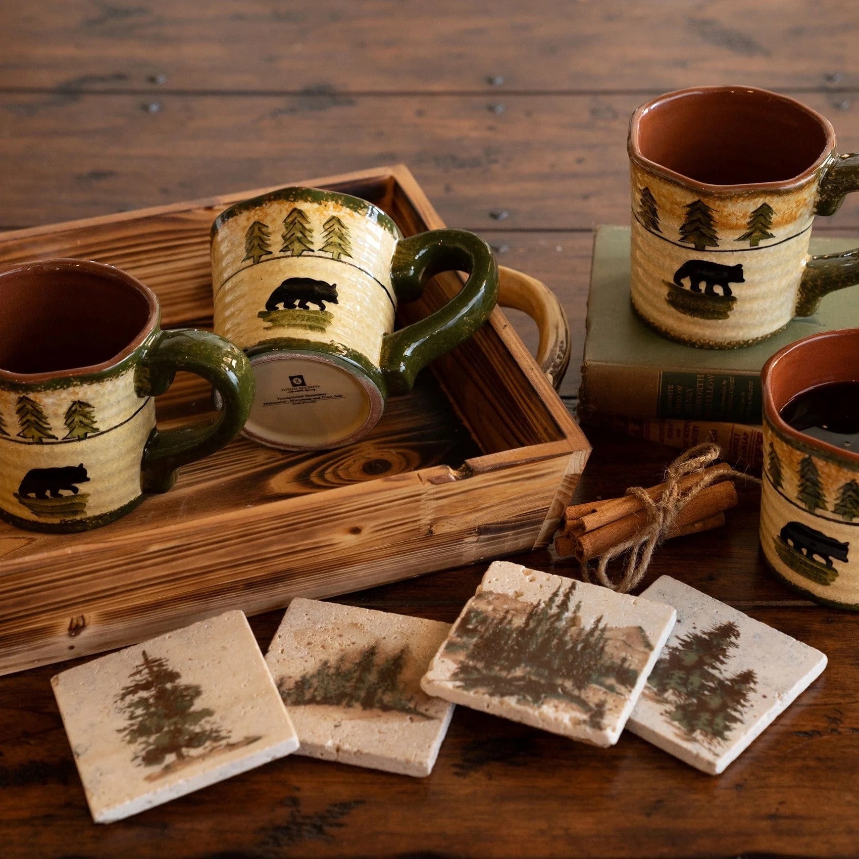 Add a charming cabin feel to your dining table with our Bear Ceramic Mug.