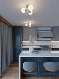 Metropolitan LED Semi-Flush Mount