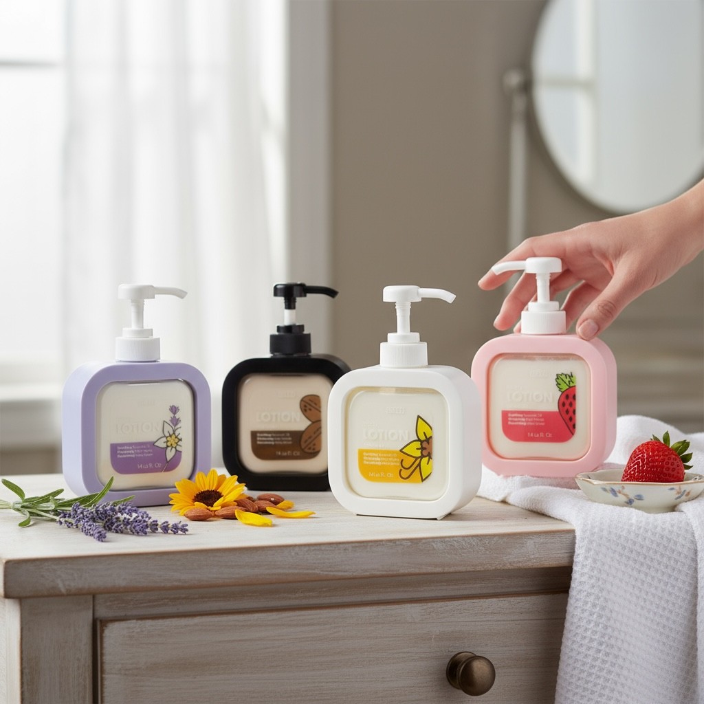 Body lotion containers