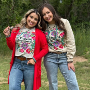 A beautiful floral design by Callie that 's full of fun and bright colors! Love this design just for an every day tee or sweatshirt to wear!