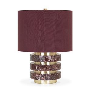Marmol Table Lamp (Burgundy)