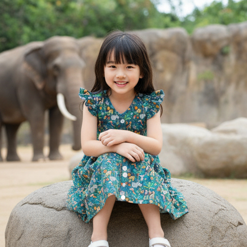 This wild animal print is just what she needs for a back to school adventure!