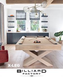 BF Custom X-Leg Pool Table