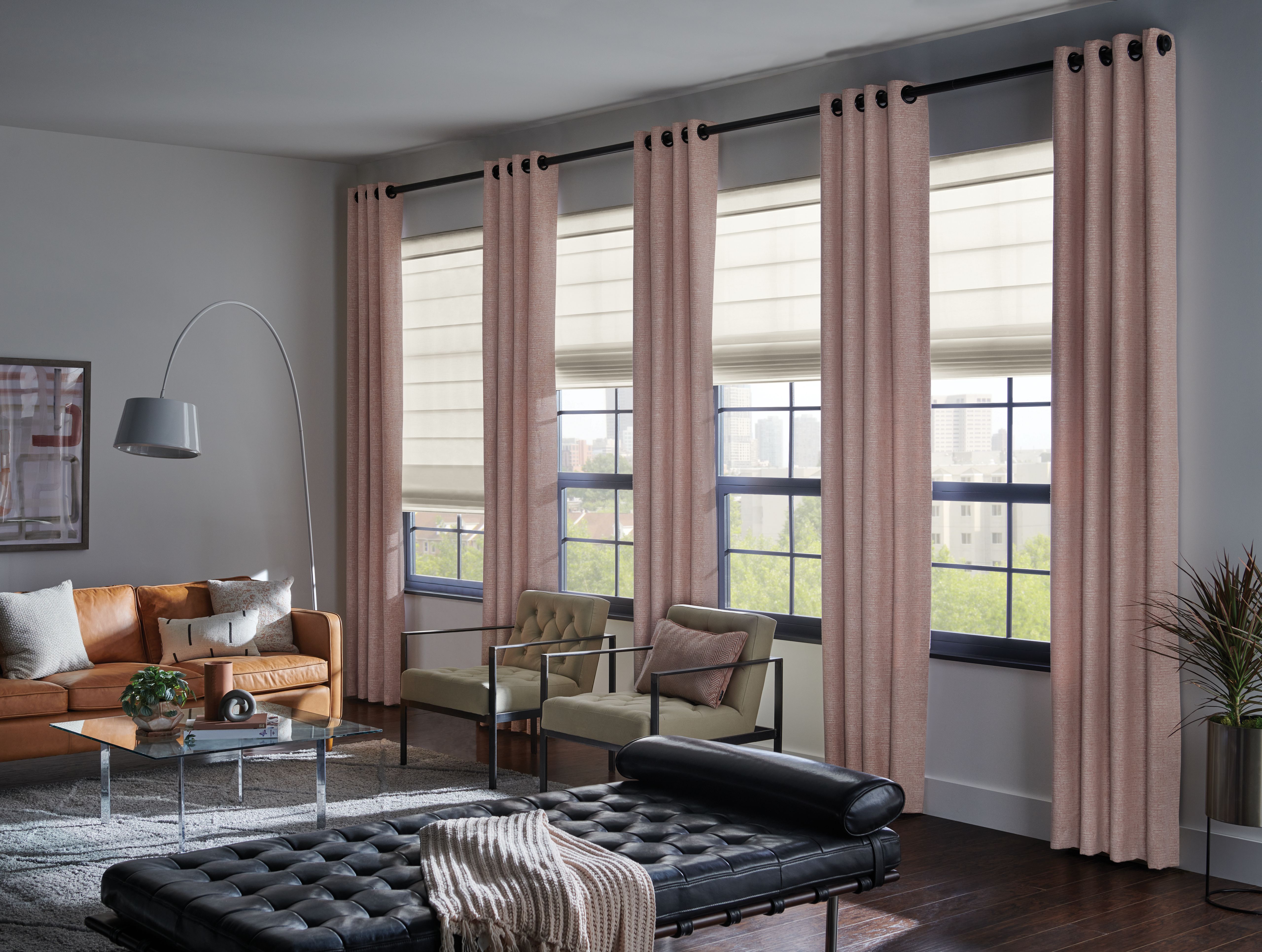 Warm Classic Roman Shades