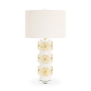 Belle Fleur Table Lamp (White)