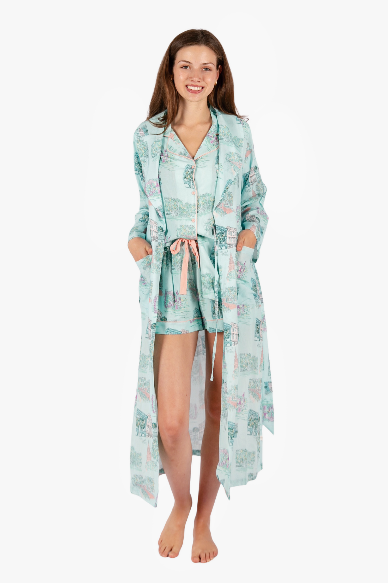 Collab with Jessie Reyna - scenes from Charleston in a viscose/linen/lyocell blend 