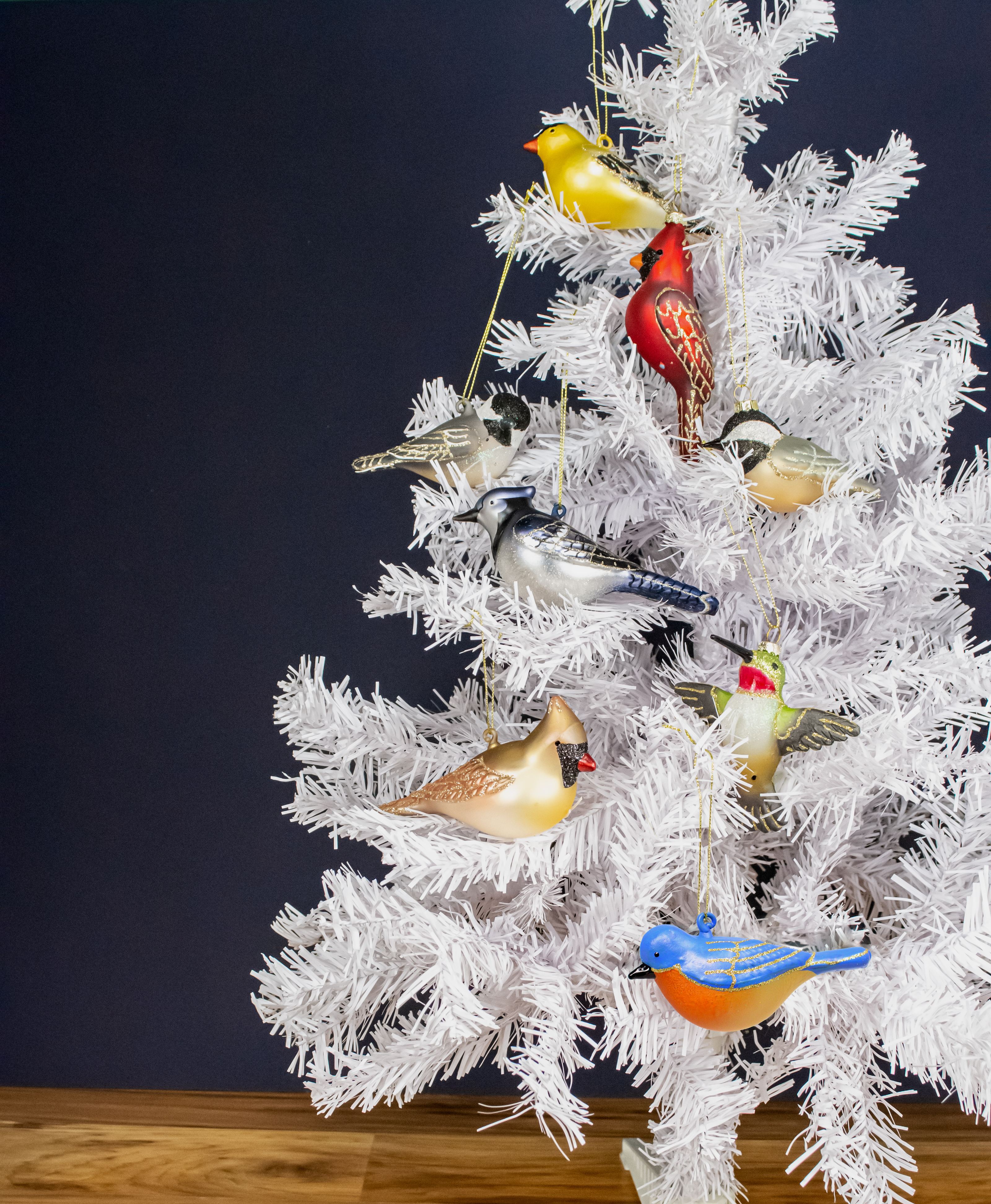 Largest collection of North American native bird ornaments designed by Margaret Cobane