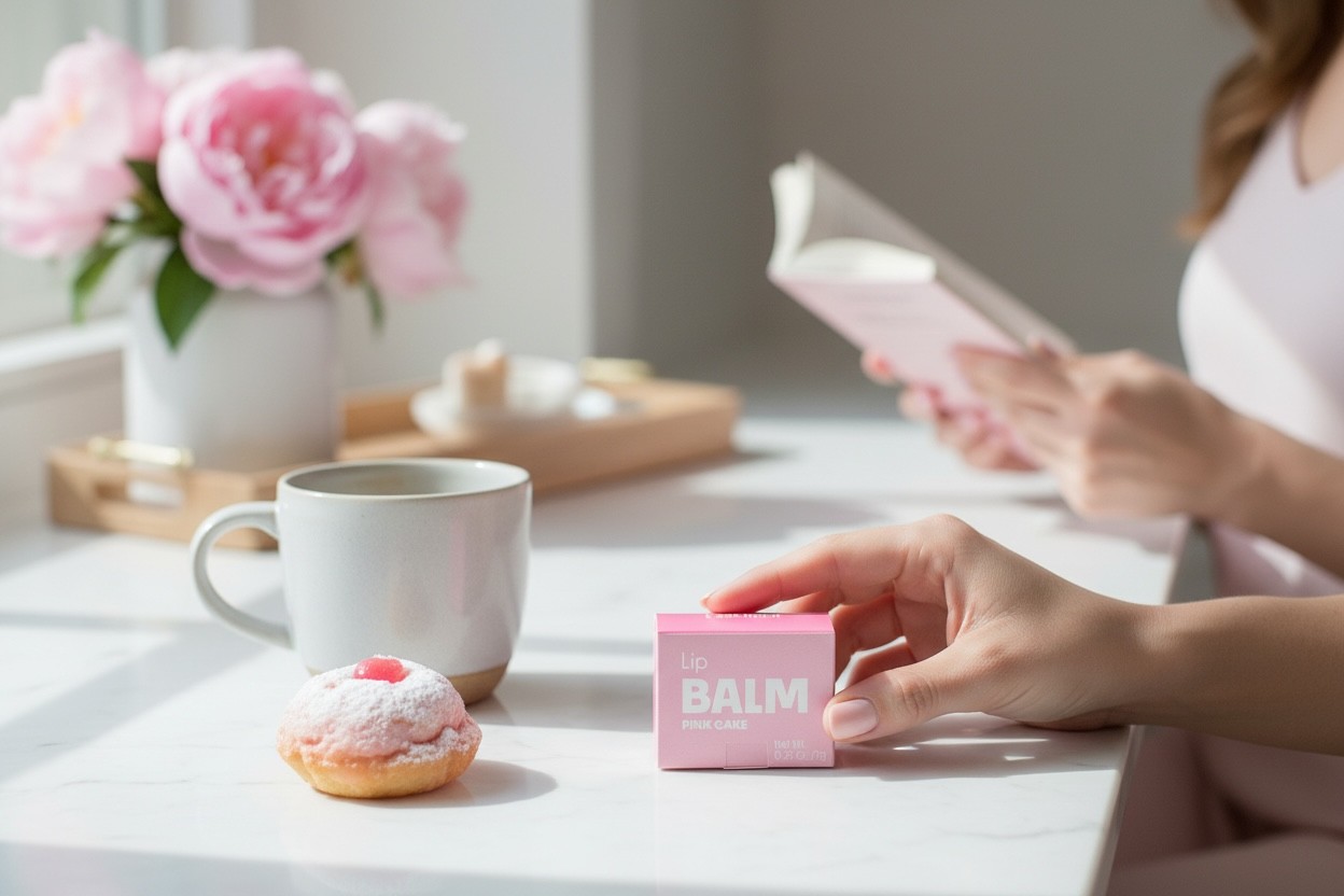 Fruit shape container has hand cream in luxurious, fun looking