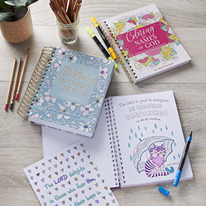 coloring journals and devotionals