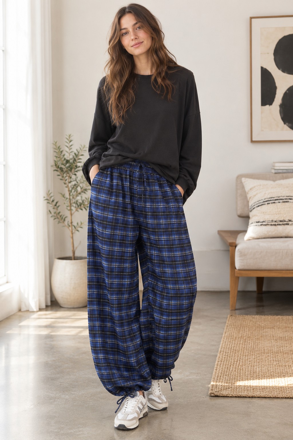 PLAID CHECKER PANT