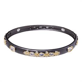 Pewter Three Stone Bangle