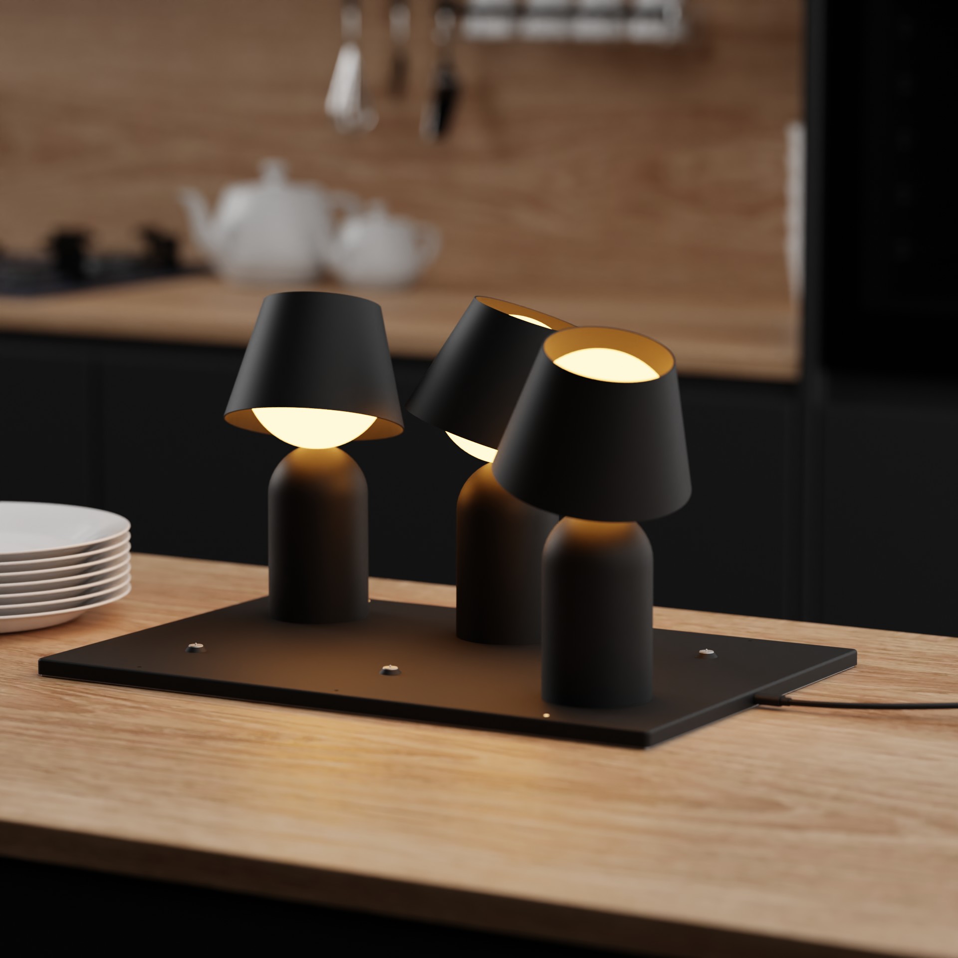 Charges up to six Guy lanterns at once through a USB-C–powered mat. Its ultra-slim 0.4-inch profile blends easily into any space.