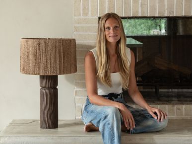 The Lauren Liess x Troy Lighting collection features a series of simple yet classic fixtures, grounded in natural materials and tactile finishes. 