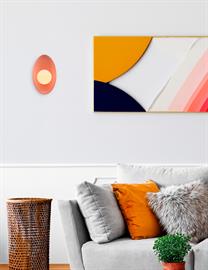 Ceramic Oval Coupe Wall Sconce