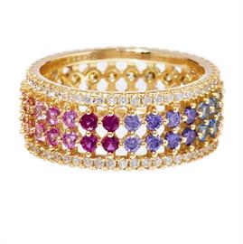 Multi Colored circle ring