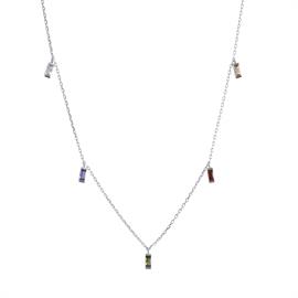 Multi Colored Gemstone Necklace