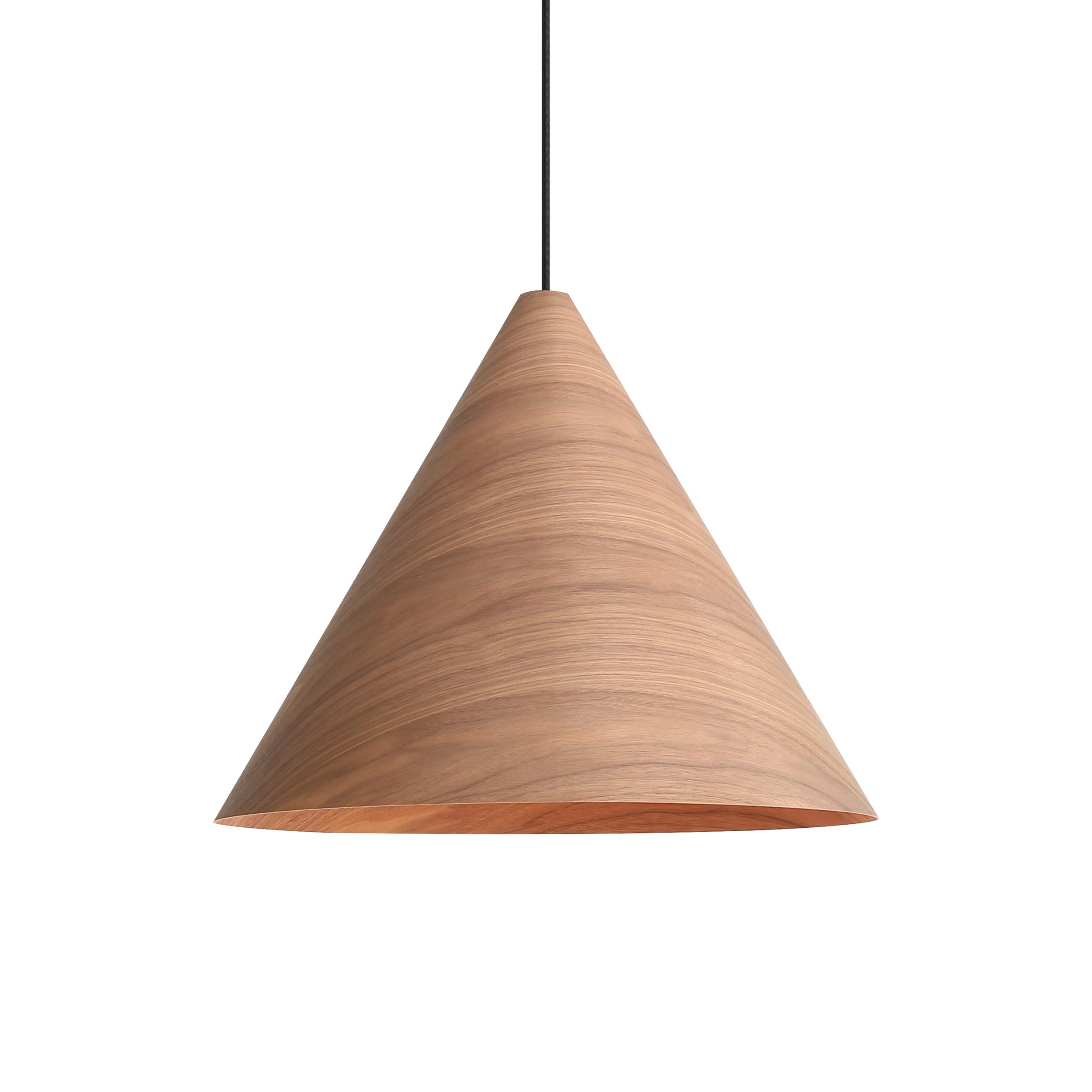 Conique 24" Pendant - Dark Walnut