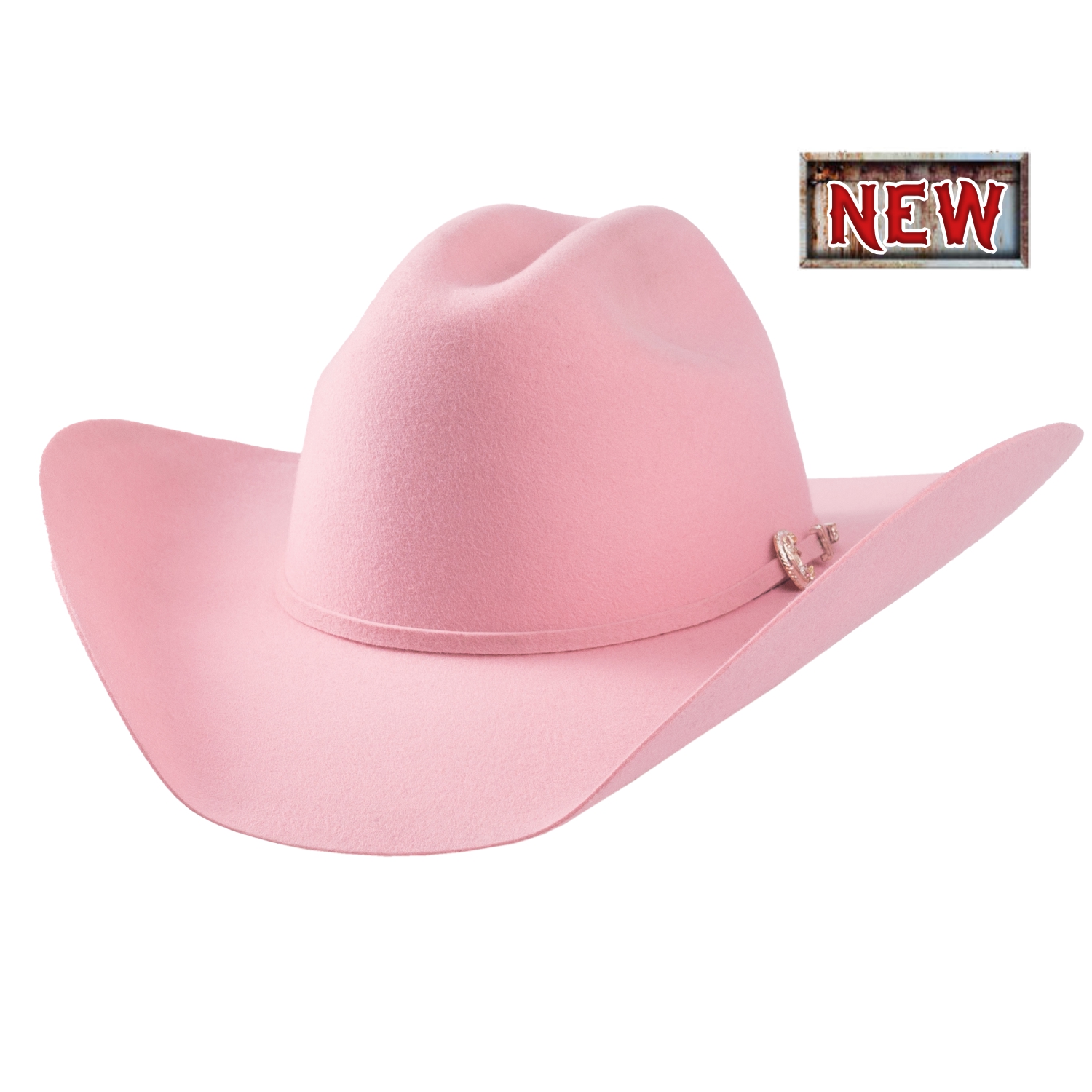 This vibrant pink Kingman 4X hat is a bold twist on a classic Western staple.