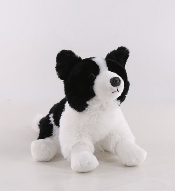 9" Floppy Border Collie Dog
