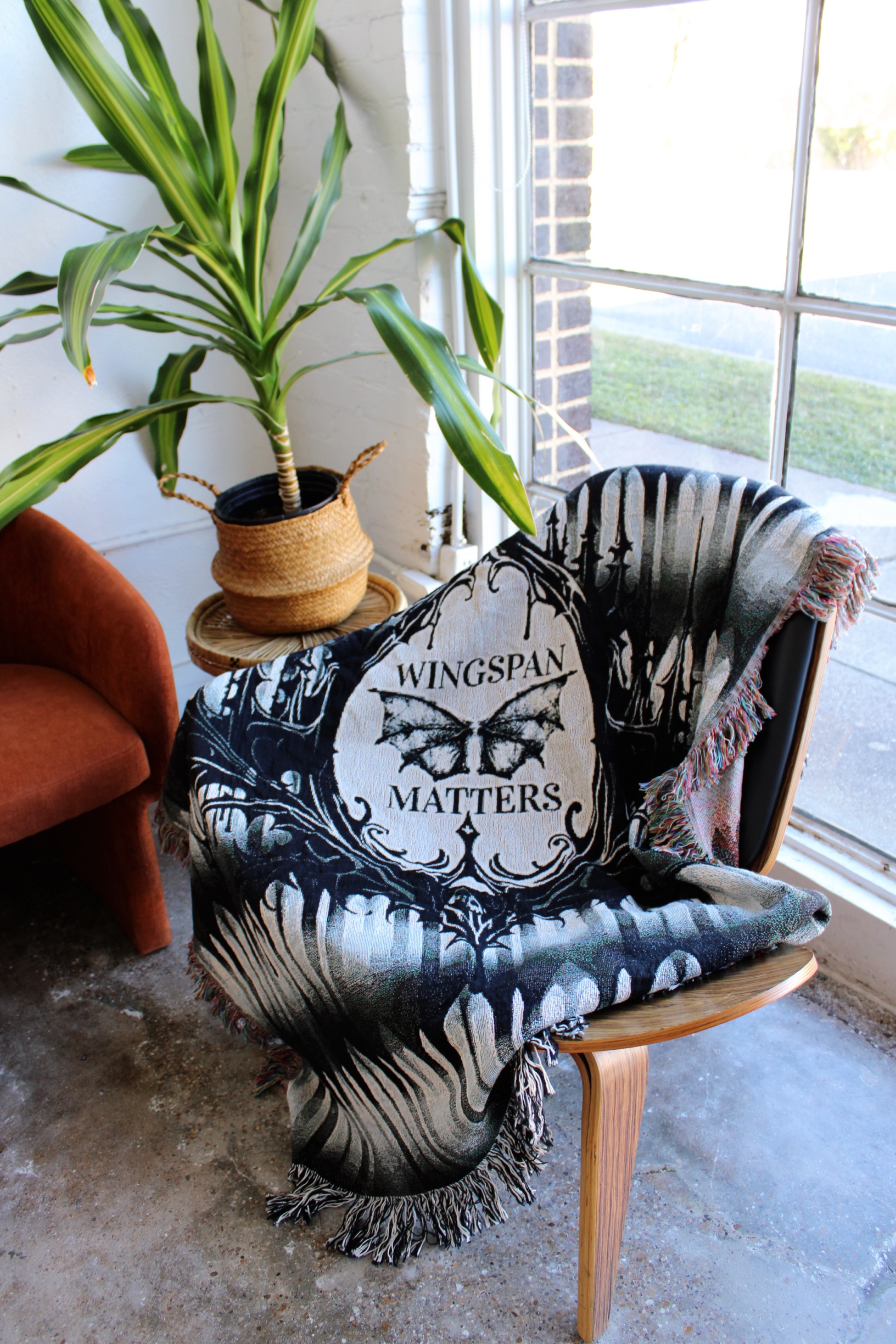 Cotton Woven Reading Blanket