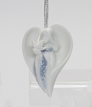 Angel with Dove Ornament