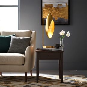 The Lily Collection Table Lamp captures the pure beauty of the lily flower with minimalist silhouette and textured brass body, making it a perfect table lamp for bedrooms, living rooms, or workspace.