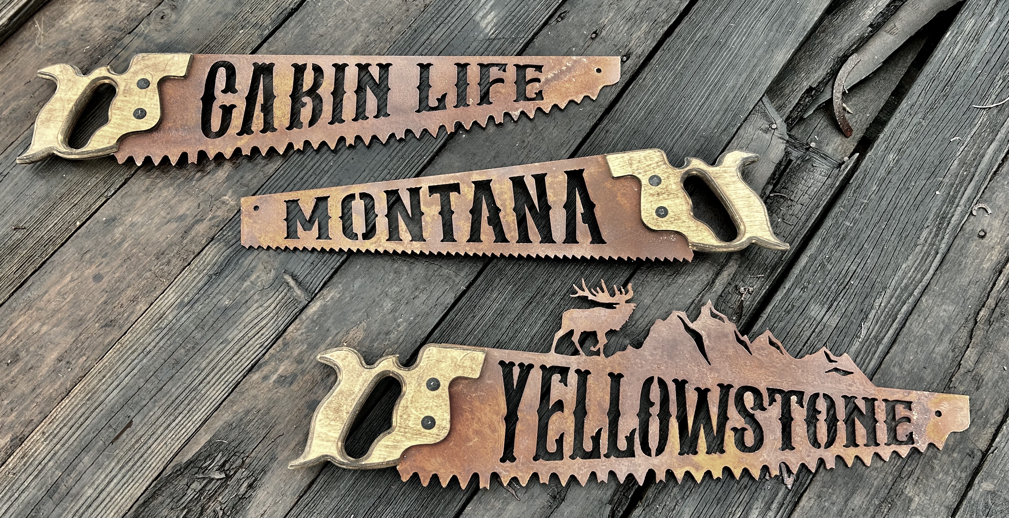 Many hand saws to choose from. Custom is FREE.  22" -28" long. All Rust