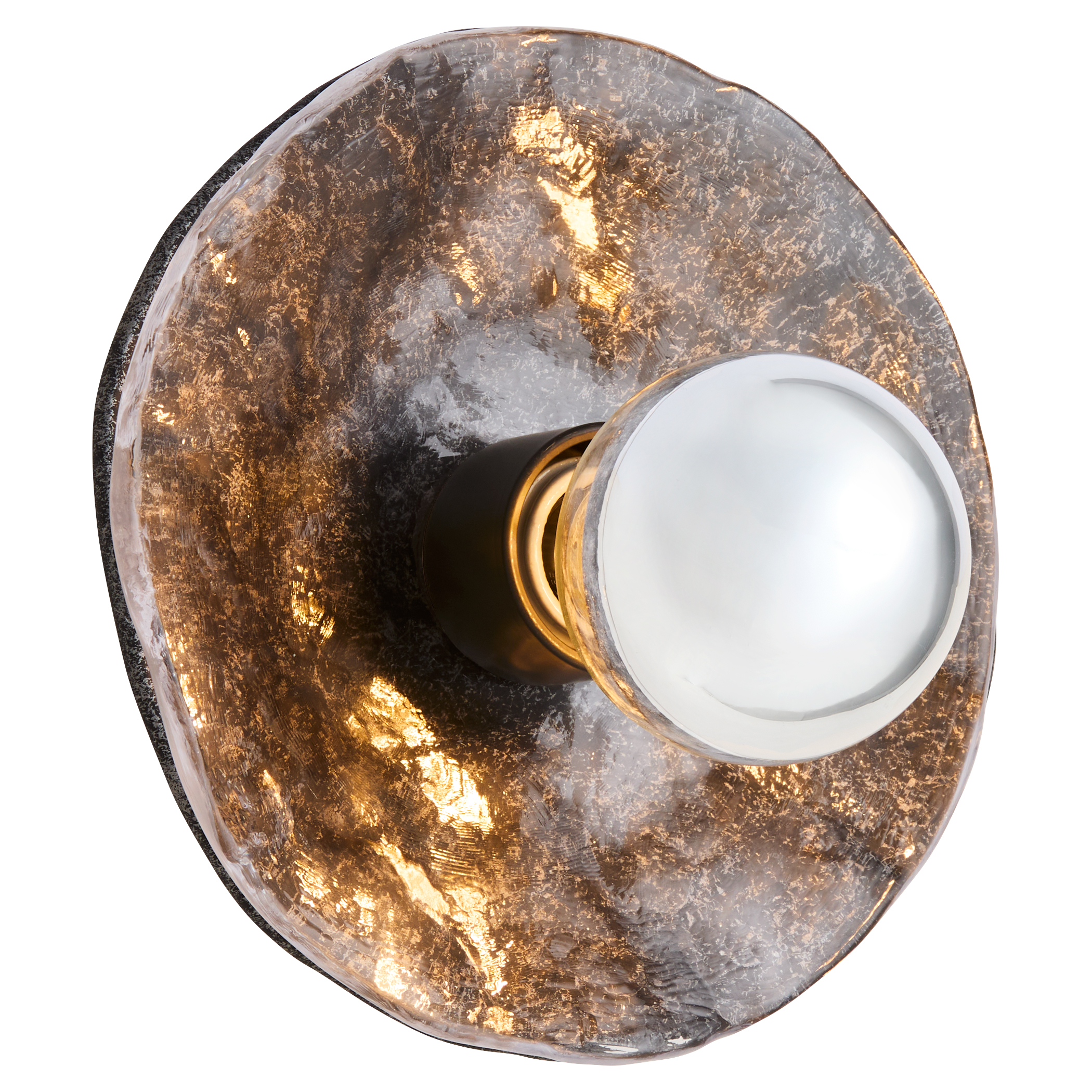 Del Rey brings contemporary character with artisan glass and matte black finish, casting striking light. Arrange in patterns or symmetry for a dynamic ambient glow.