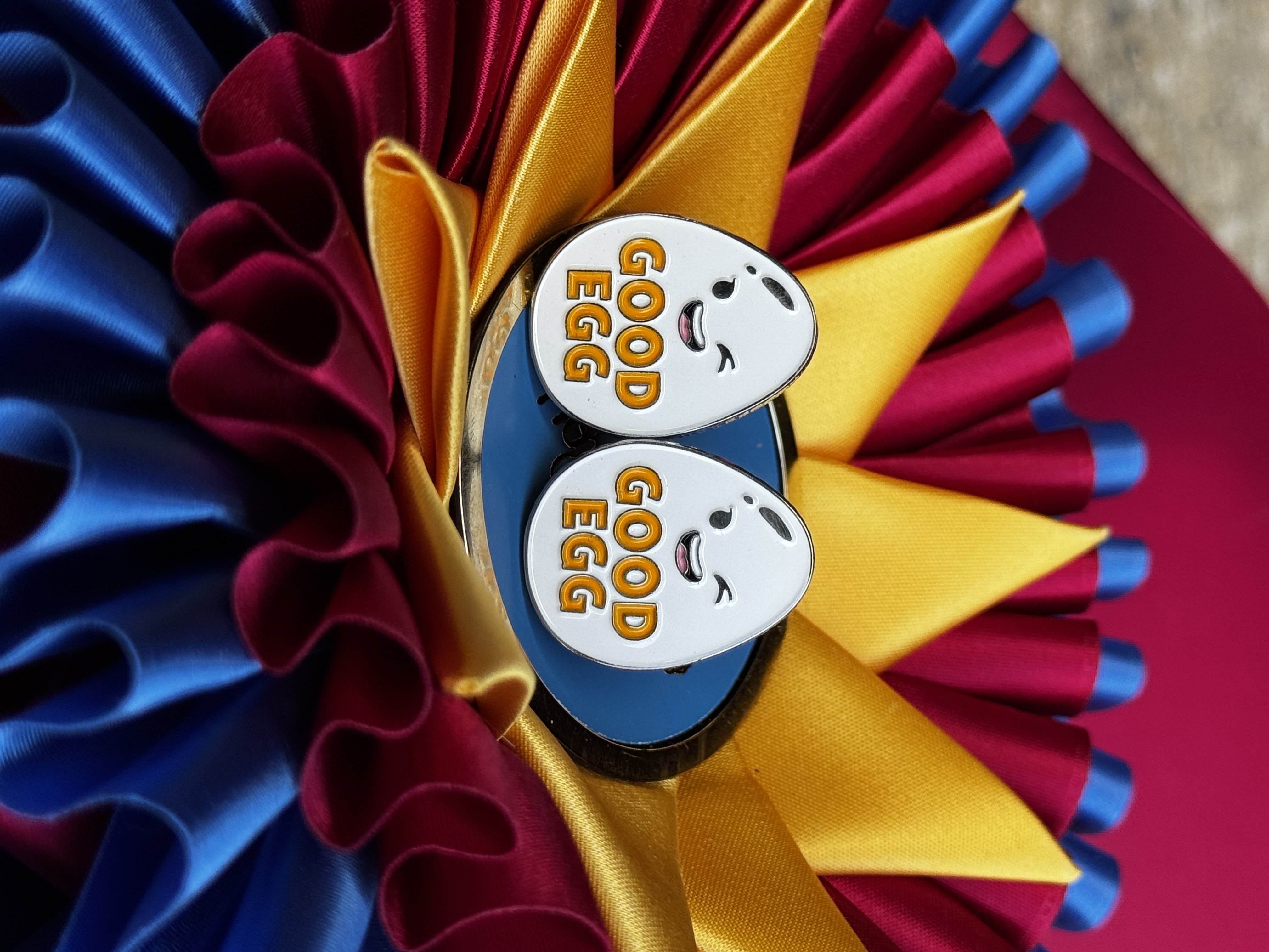 Good Egg Jumper Number pins and charms available