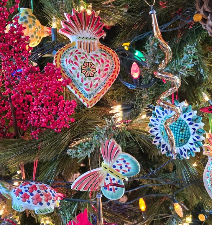 ANGELS, HEARTS, ROOSTERS, BRIDS, ASSORTED ANIMAL CHRISTMAS ORNAMENTS 