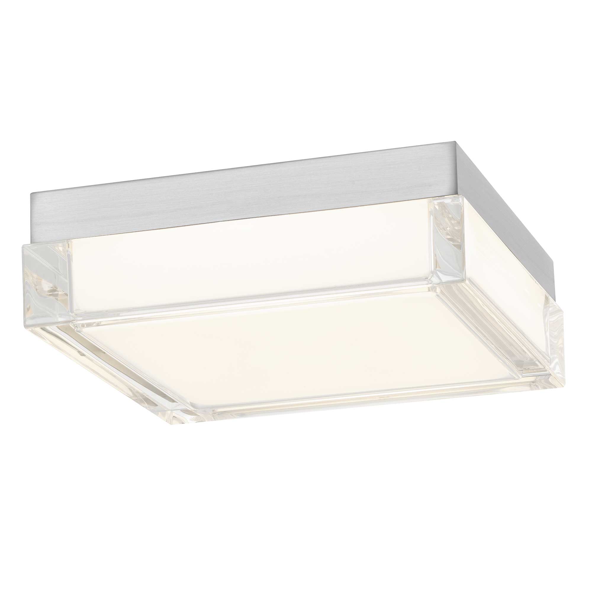 The Box Flush Mount offers a uniquely simple design that blends modern aesthetics with a thick premium quality acrylic diffuser. Available in 5" 8" or 11" sizes and Black or stainless steel finishes.