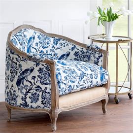 Bluebird Toile Settee