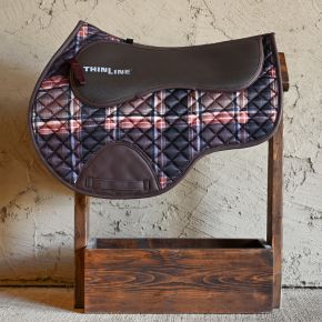 Jumper, Close Contact and Dressage Styles. Black/Cognac, White/Cognac, and Field Plaid.