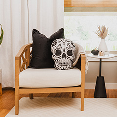 Sugar Skull Shaped Pillow