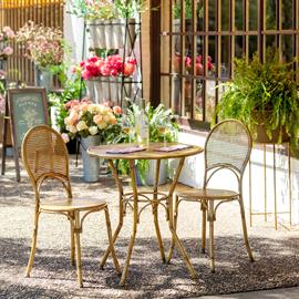Roanoke Metal Bistro Table and Chairs