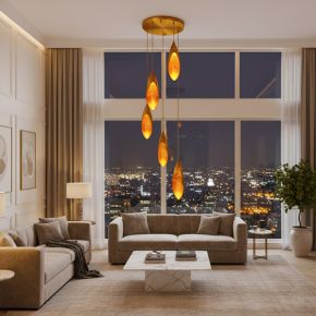  Experience the perfect fusion of nature-inspired artistry and minimalistic elegance with the Lilly Pendant Light. Drawing inspiration from the delicate form of lily flowers, this hanging light transf