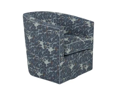 Barrel swivel chair