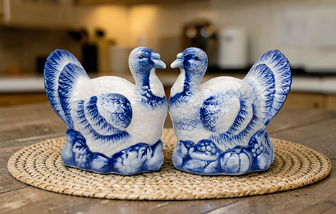 Turkey Salt and Pepper 3 1/2"H