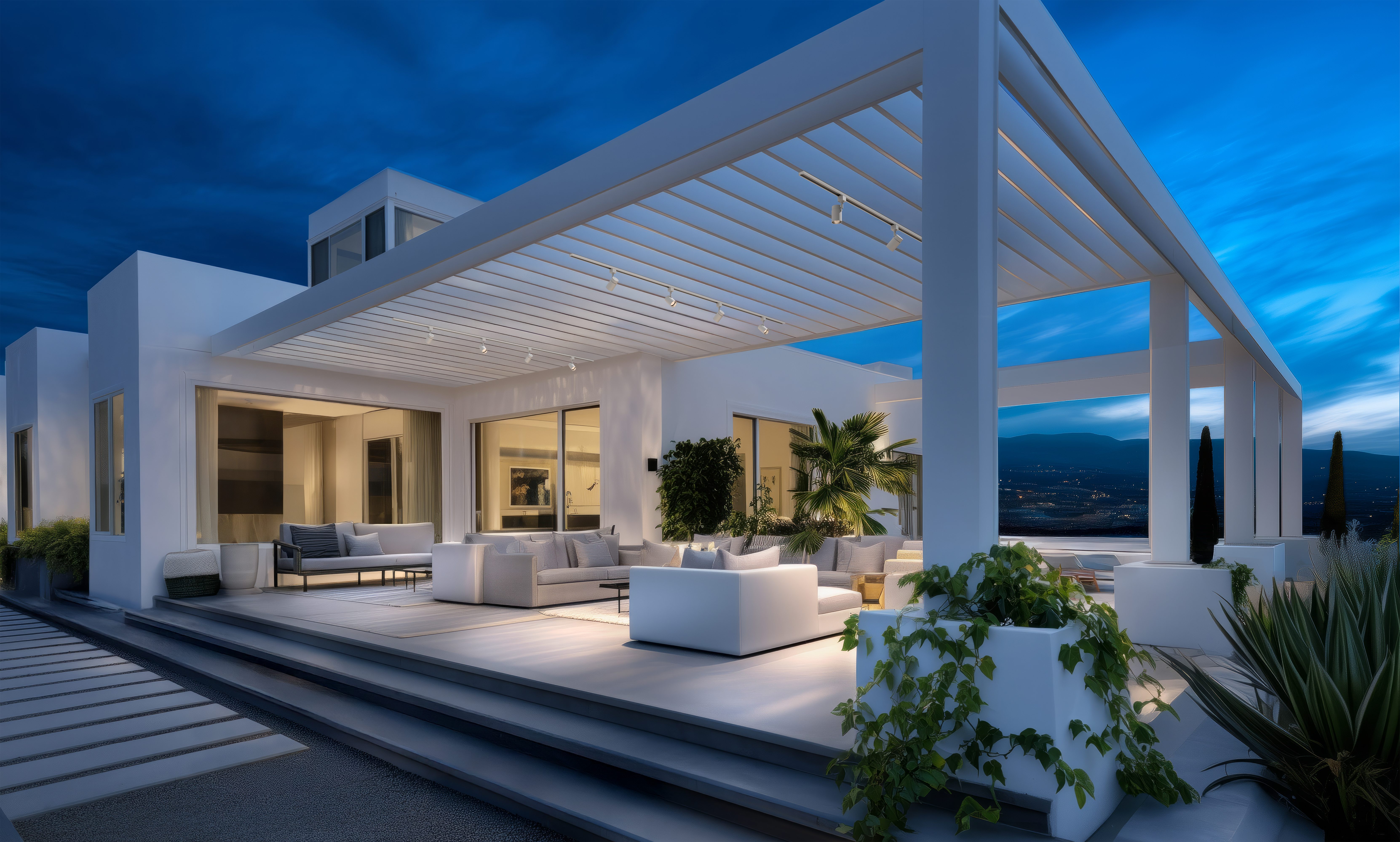 WAC Outdoor Track delivers flexible, precision lighting for exterior spaces. Wet-rated and architecturally refined, it enhances patios, pergolas, and outdoor living areas with customizable illuminatio