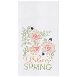 C&F Home- Welcome Spring Daffodil Towel