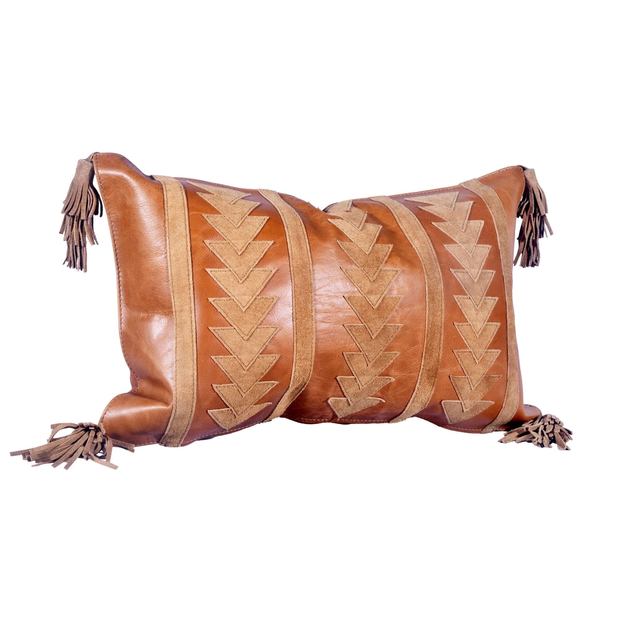 Our genuine leather pillows instantly add that extra chic element to throw any bed set over the edge.