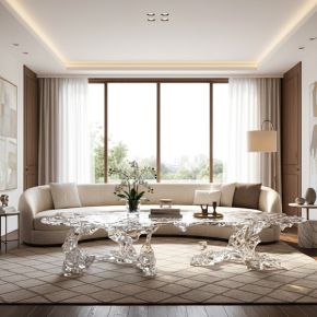 The Branched Master Acrylic Dining Table is an exquisite statement piece that blends luxury design with timeless elegance. Crafted by skilled artisans, limited-edition table features a unique crystal.