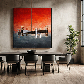 Bellis 6-Arm 12-Light Oval Chandelier