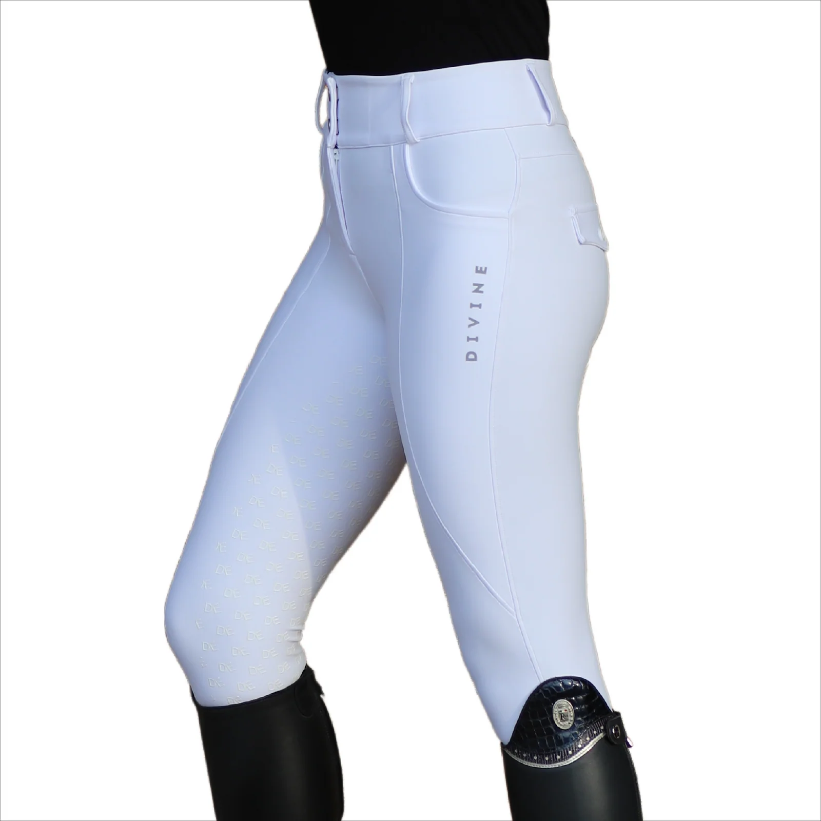 Website Photo of White Dignified Competition Breeches