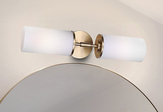 The graceful designs of our Vanity lighting collections are sure to cast a soft, inviting glow all while, filling your bathroom with style.