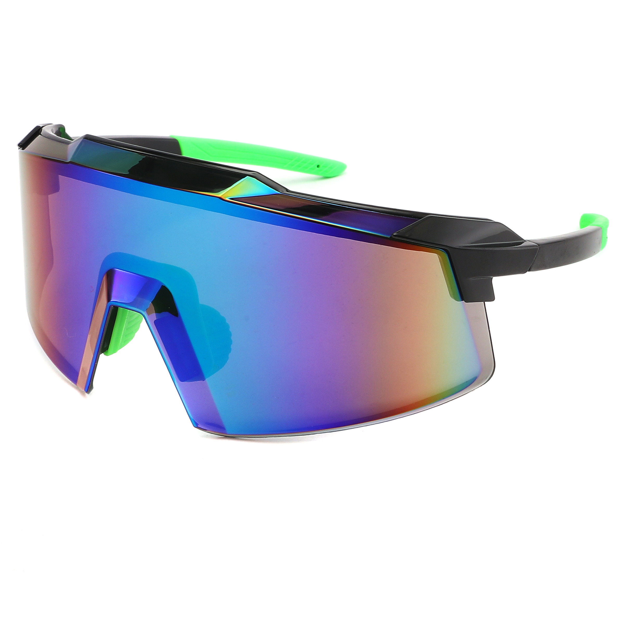Mirrored lens sports sunglasses
