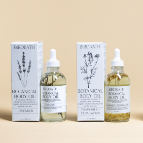 Our Botanical Body Oils are infused with nourishing oils and organic botanicals to deeply hydrate and soften skin. Lightweight and silky, they leave skin glowing. Available in a 4 scents.