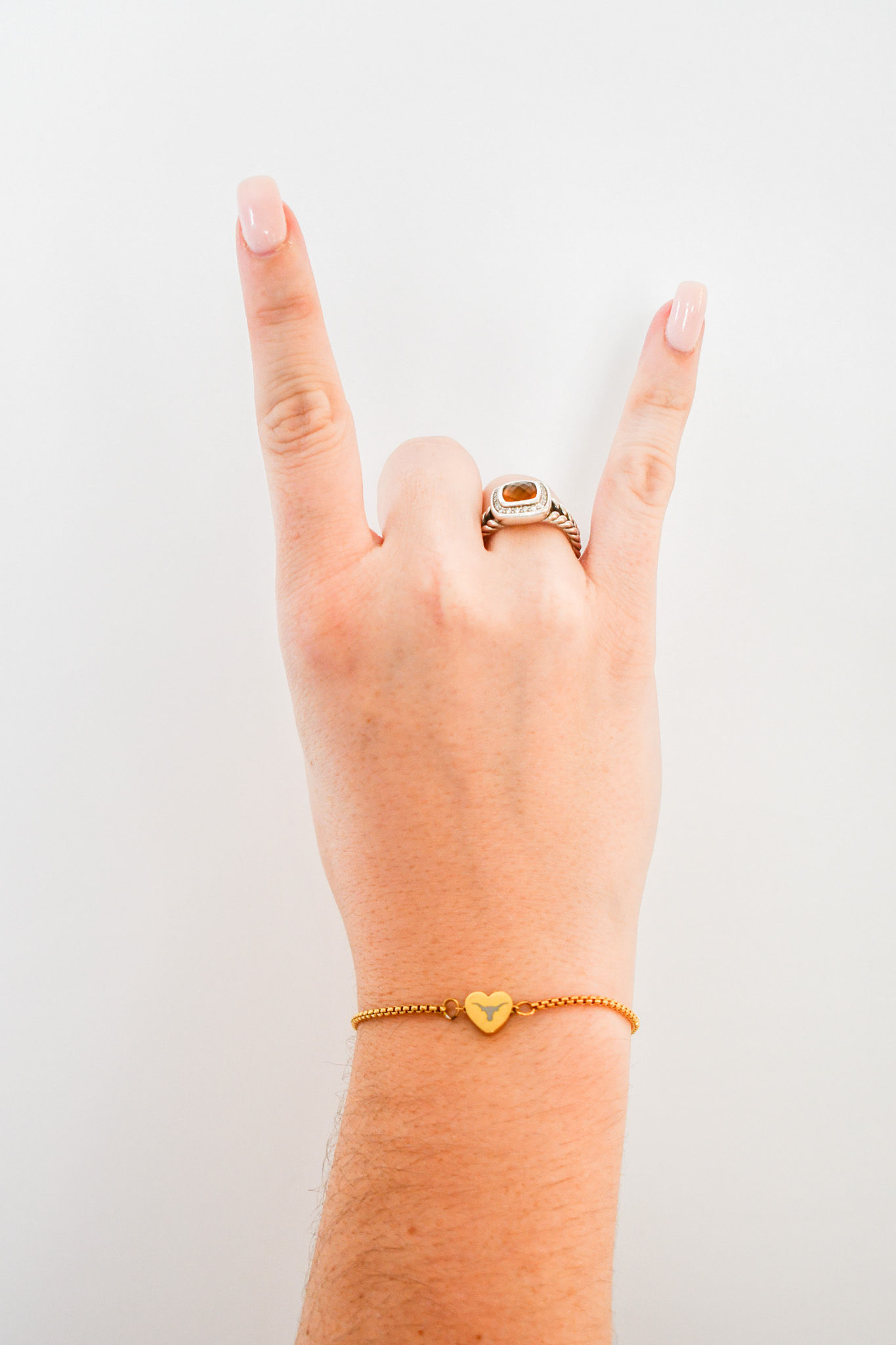 This is just one of the styles of collegiate jewelry we offer for the University of Texas! We are in the process of adding several other major universities to our jewelry line!